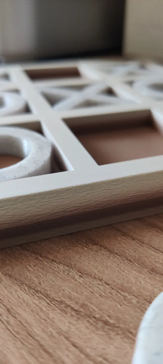3 en Raya Minimal – Juego de mesa decorativo en estilo moderno - Prinx 3D Soluciones Integrales