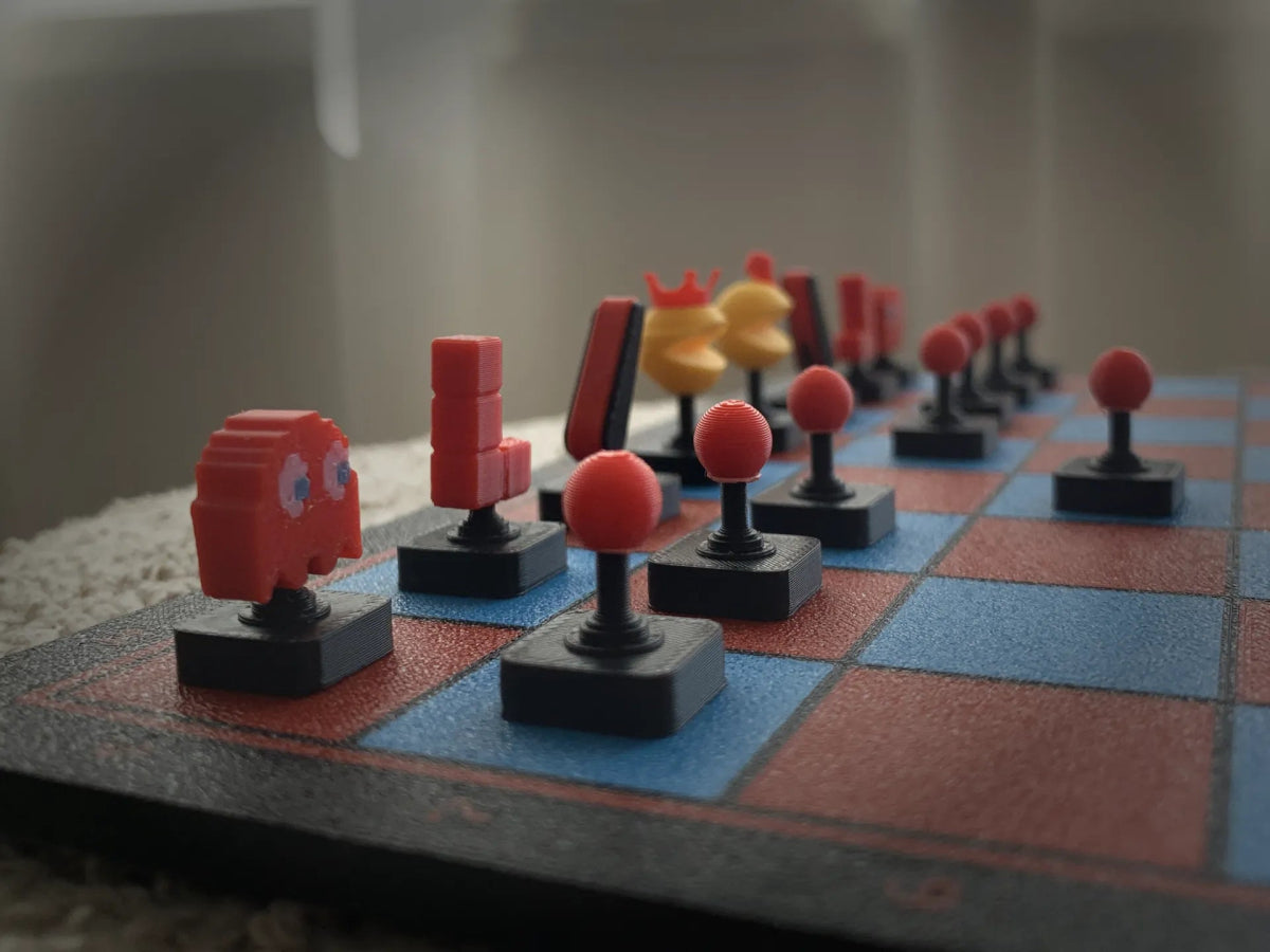 Ajedrez Arcade – Set de ajedrez impreso en 3D inspirado en videojuegos retro - Prinx 3D Soluciones Integrales