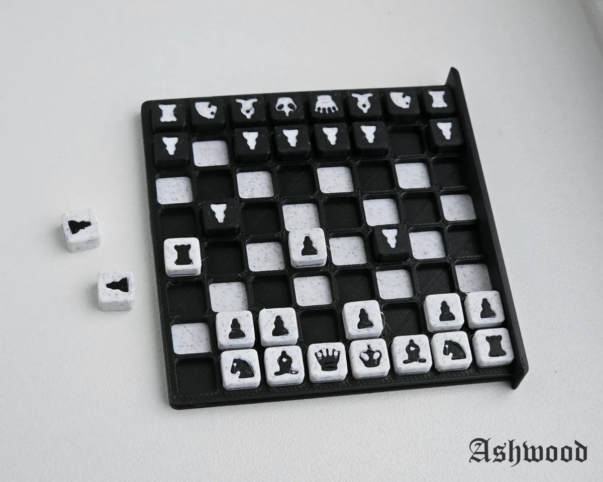 Micro Ajedrez Ashwood – Juego de ajedrez portátil impreso en 3D - Prinx 3D Soluciones Integrales