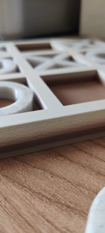 3 en Raya Minimal – Juego de mesa decorativo en estilo moderno - Prinx 3D Soluciones Integrales