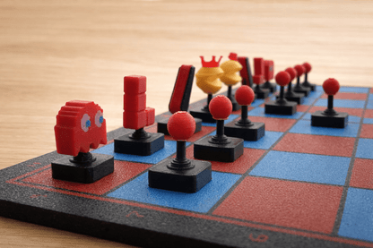Ajedrez Arcade – Set de ajedrez impreso en 3D inspirado en videojuegos retro - Prinx 3D