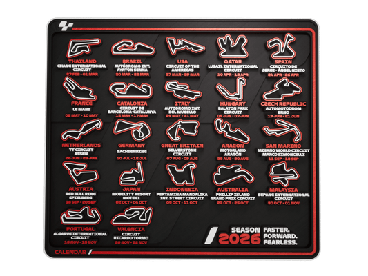 Calendario MotoGP 2026 - Prinx 3D