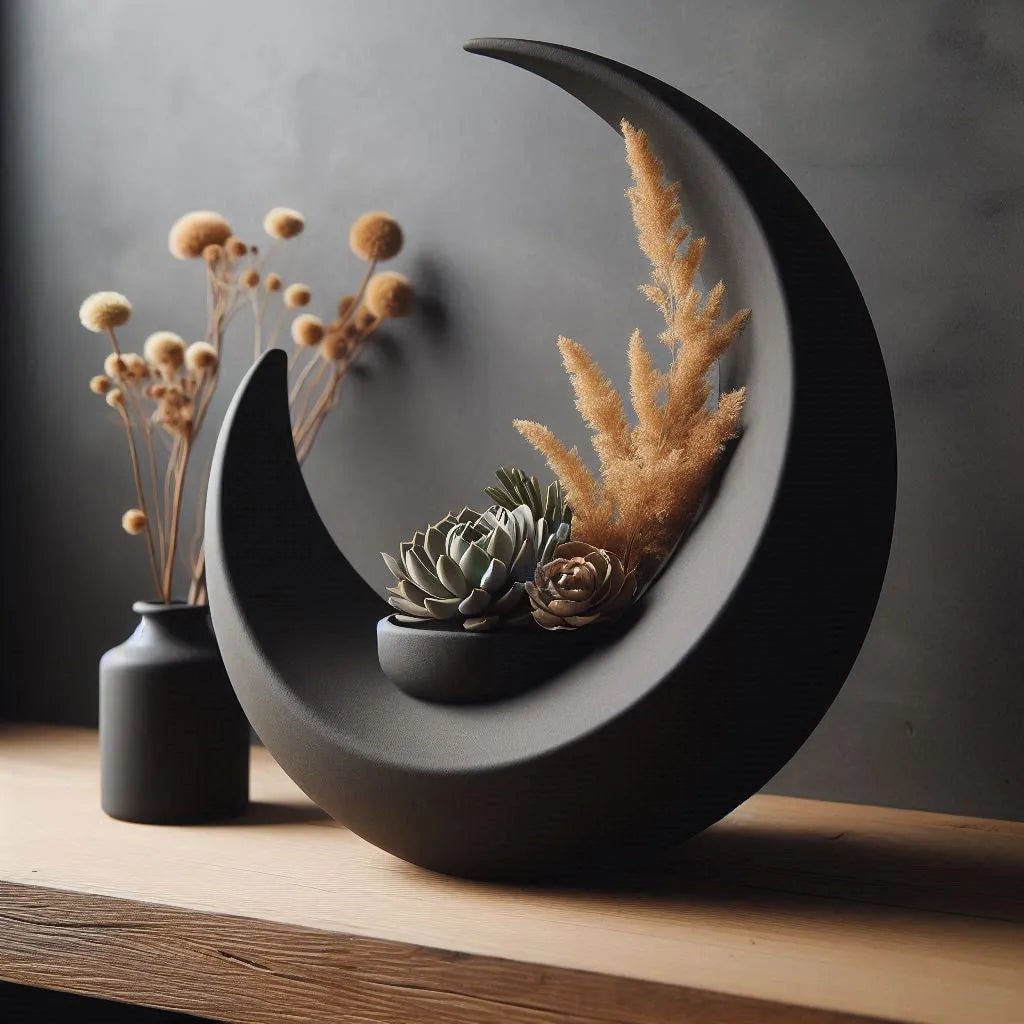 Portavelas con forma de luna impreso en 3D – Modelo Lunarium – Prinx 3D
